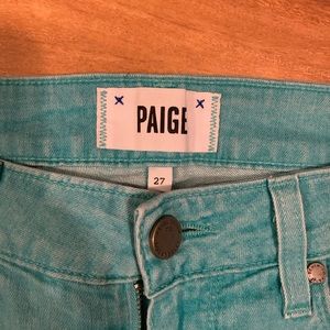 Paige Premium Denim Verdugo Ultra Skinny- green